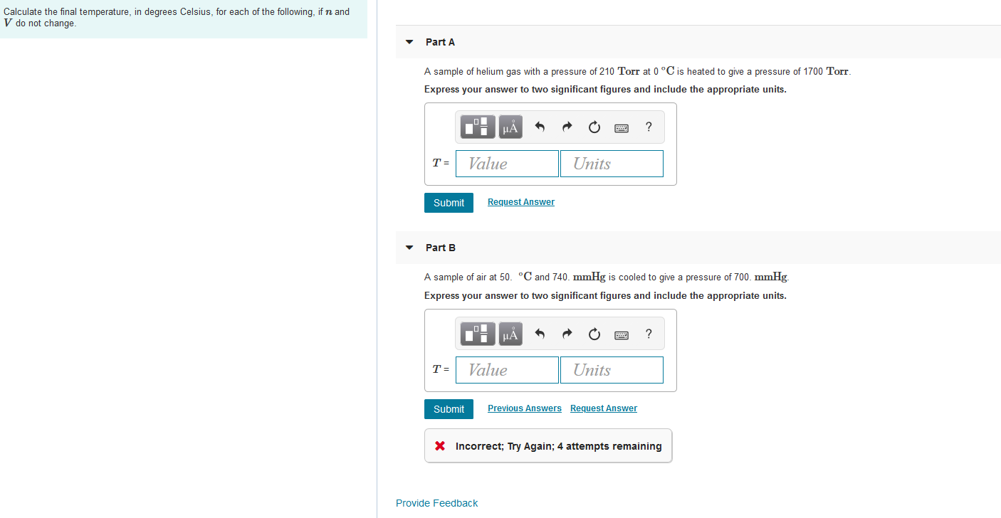 Solved Calculate The Final Temperature, In Degrees Celsius, | Chegg.com