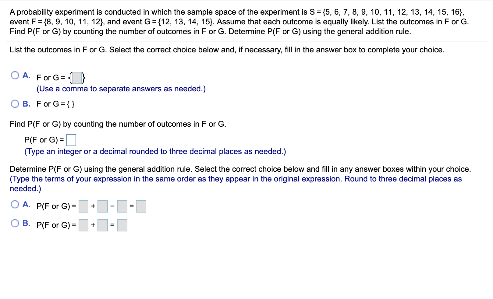 Solved A probability experiment is conducted in which the | Chegg.com