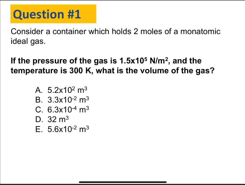 Solved Consider a container which holds 2 moles of a | Chegg.com