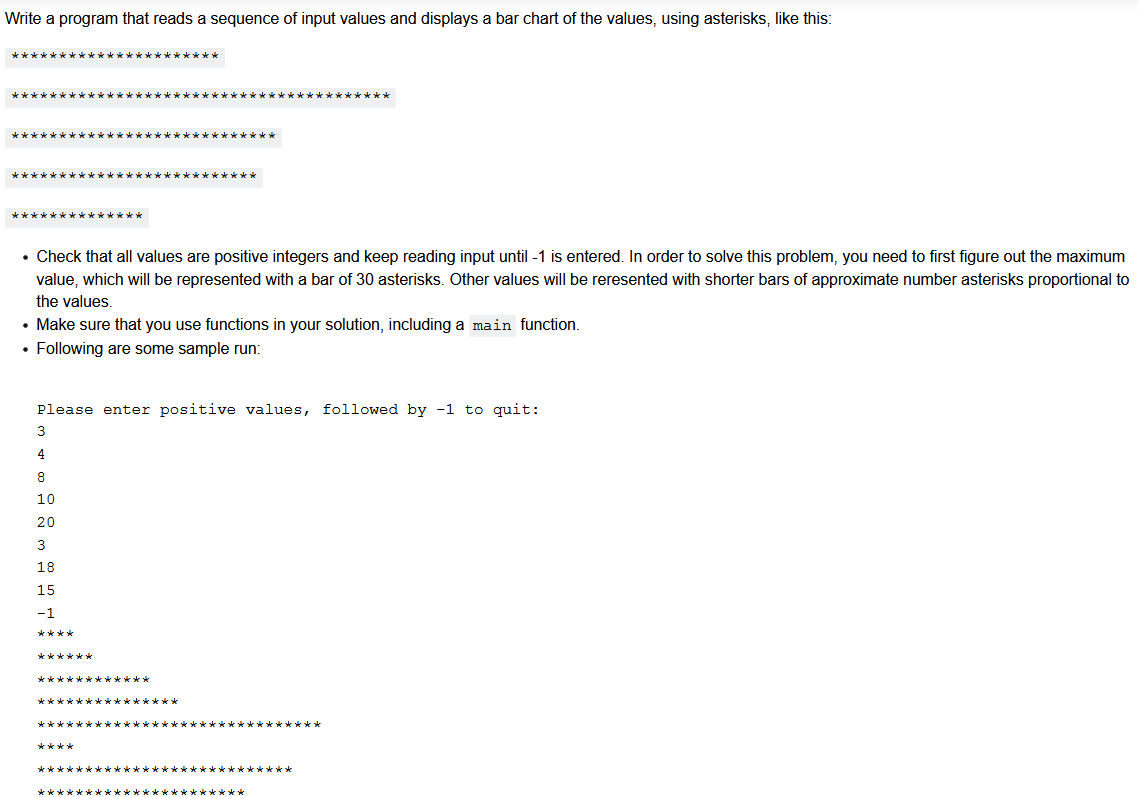 Solved Write a program that reads a sequence of input values | Chegg.com