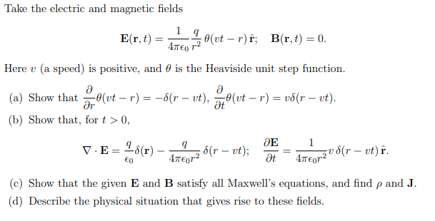 Take The Electric And Magnetic Fields 19 Er T U Chegg Com