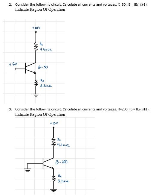 Solved Instructions 1. Assume That The Transistor Is | Chegg.com