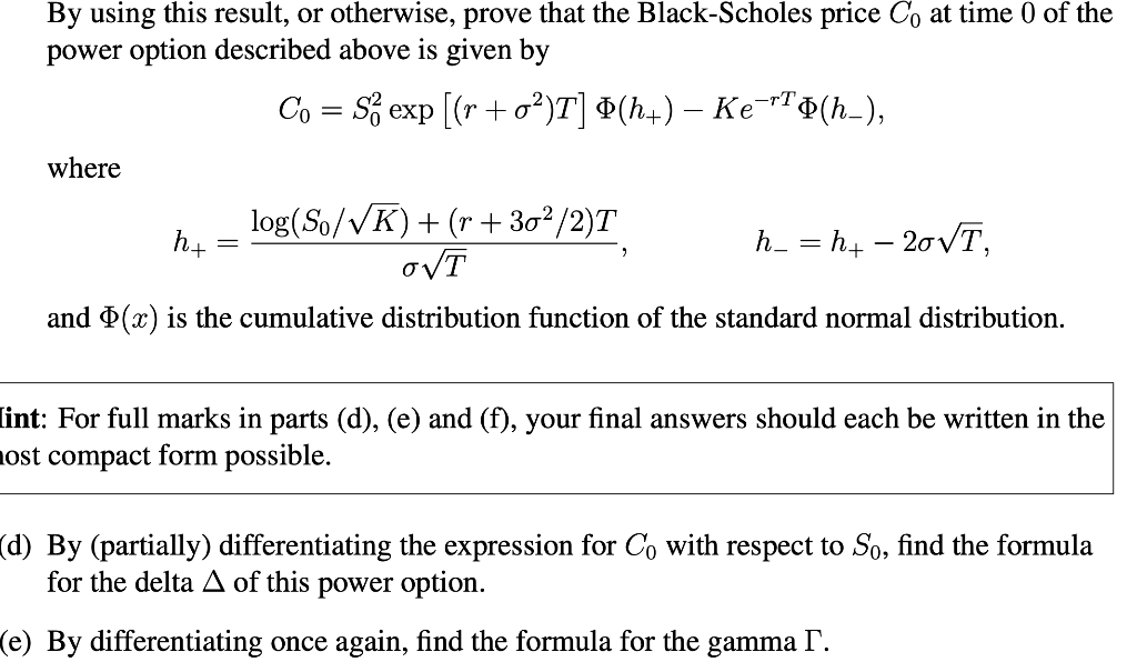 By Using This Result Or Otherwise Prove That The Chegg Com