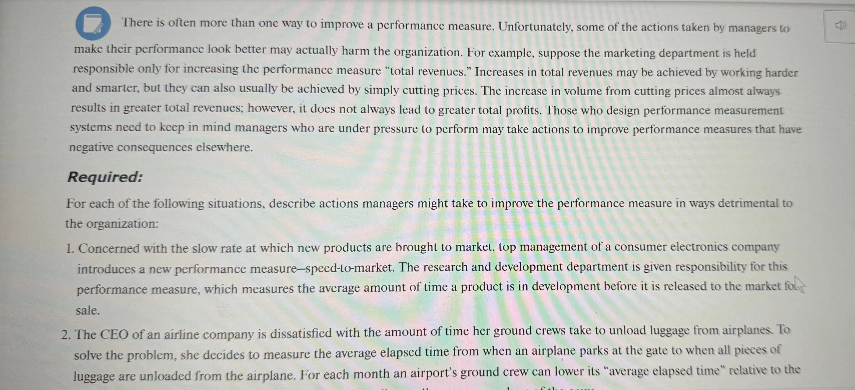 Solved (7)There is often more than one way to improve a