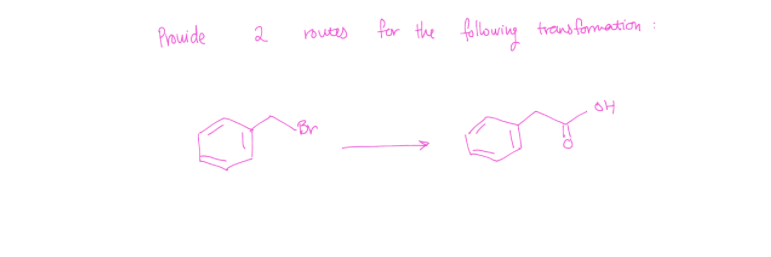 Transformations Route Solved Provide a routes for the following transformation | Chegg.com