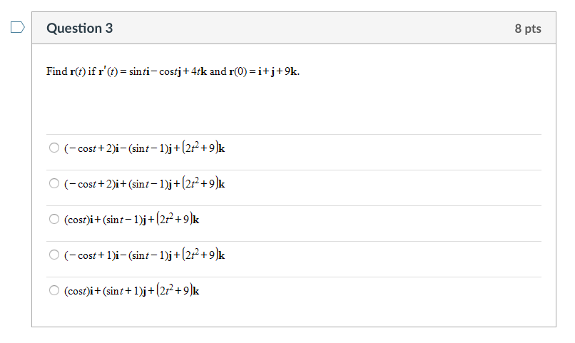 Solved Question 1 8 Pts Find The Standard Equation Of The Chegg Com