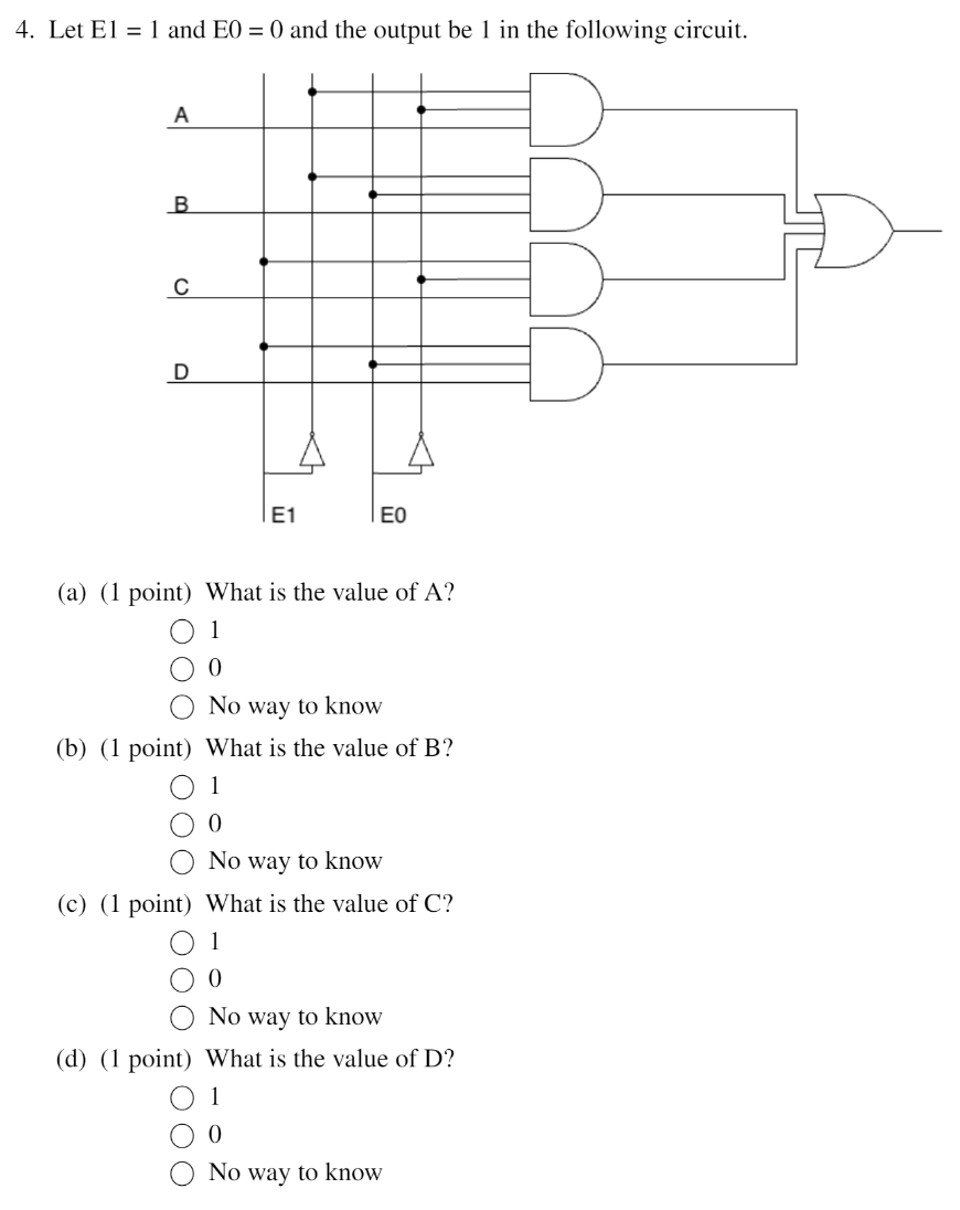 what is the value of e 1 0