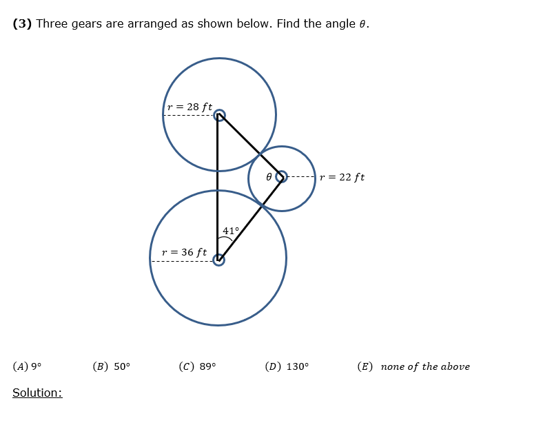 Solved (3) Three gears are arranged as shown below. Find the | Chegg.com