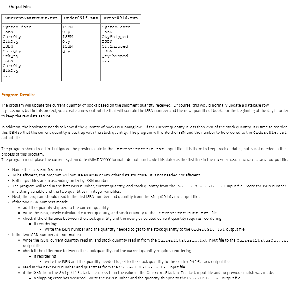 Write a Java program using good object-oriented | Chegg.com