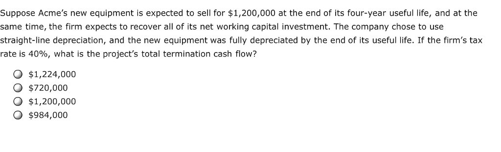 Solved 2. Incremental costs - Initial and terminal cash flow | Chegg.com