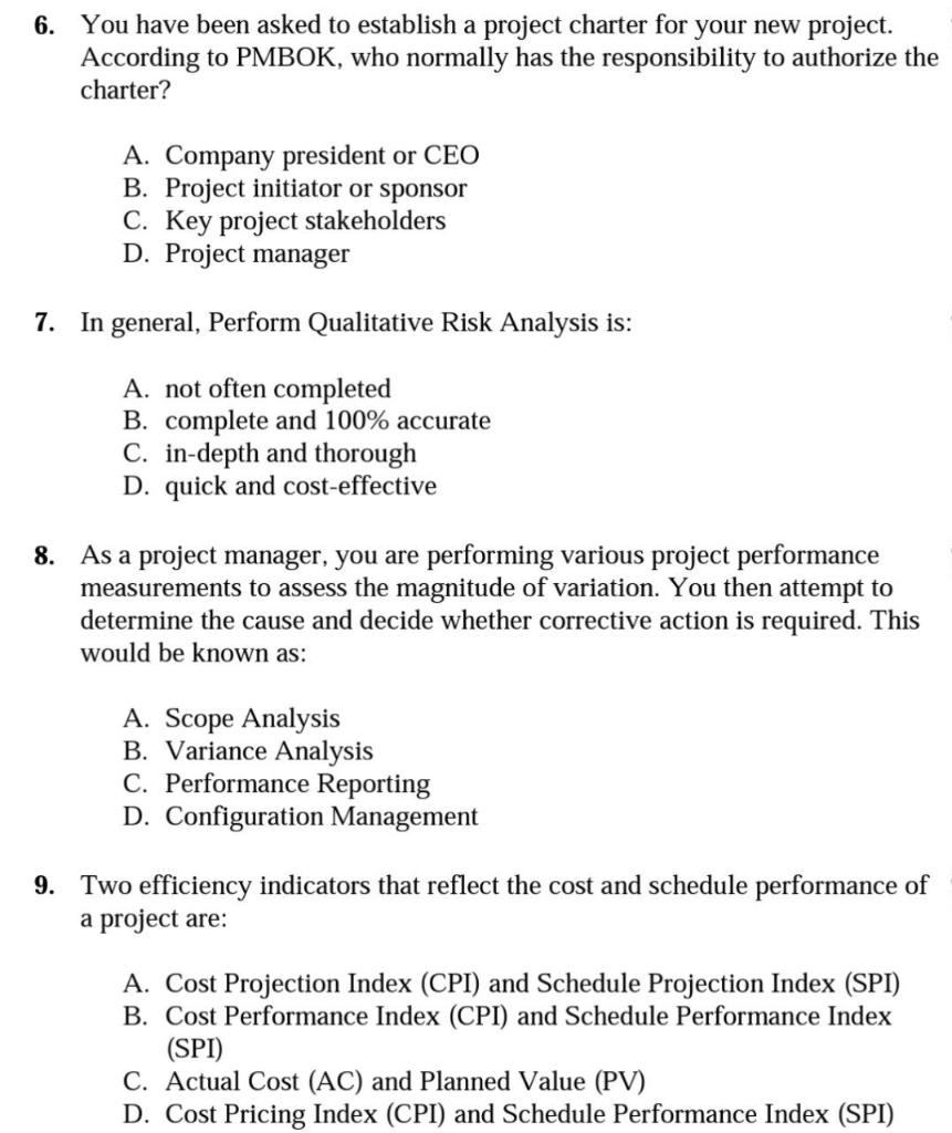 solved-6-you-have-been-asked-to-establish-a-project-charter-chegg