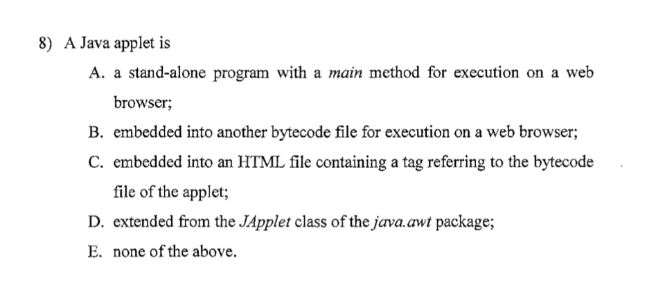 Solved Answer this question about JAVA URGENT, DO IT AT | Chegg.com