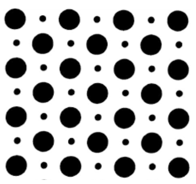 Solved Here is a binary image of polka dots of two different | Chegg.com