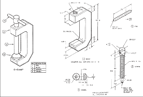 Solved The Parts Shown In Figure P7 2 Are To Be Assembled Into A Chegg Com