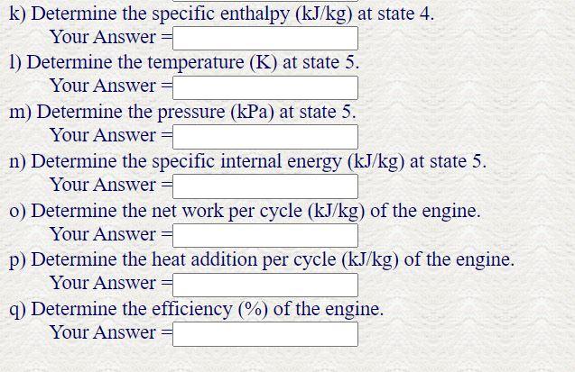 Solved A Dual cycle engine is analyzed using the cold air | Chegg.com