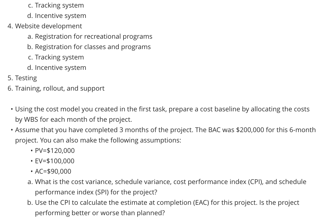 Apply Signature Assignment Cost Model Cost E Chegg Com