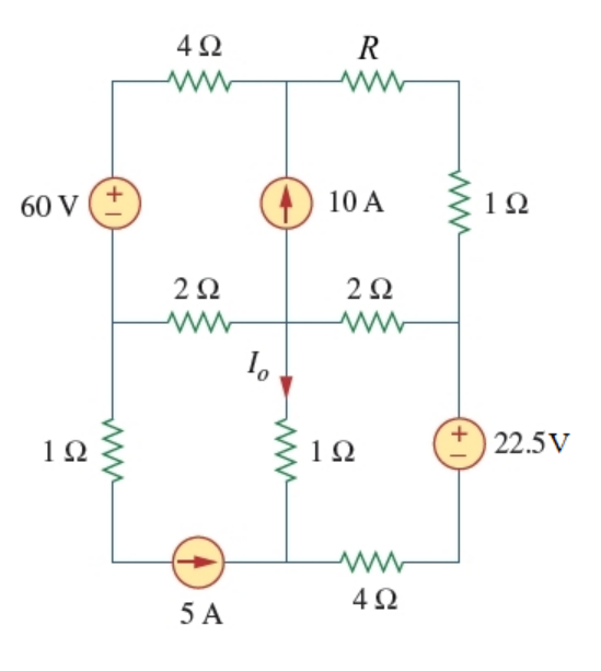 Solved In the circuit given below, R = 7 Ω. Apply mesh | Chegg.com