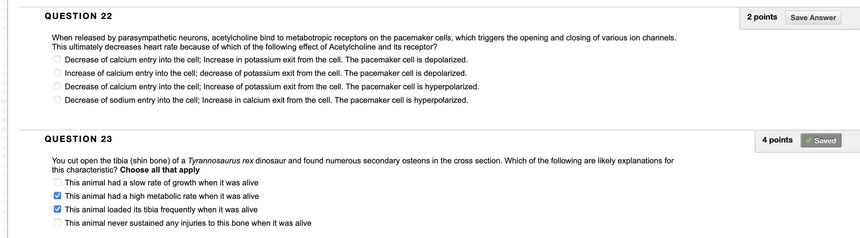 Solved QUESTION 22 2 points Save Answer When released by | Chegg.com