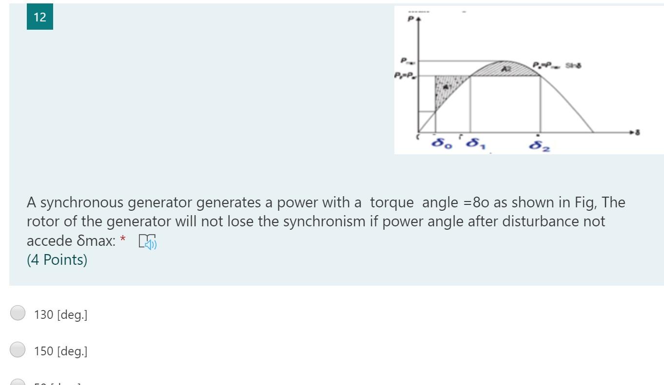 Solved 12 P P.-P. PPS 82 A synchronous generator generates a | Chegg.com