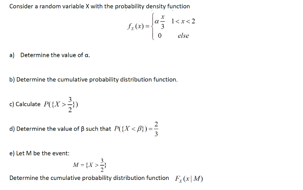 Solved Consider a random variable X with the probability | Chegg.com