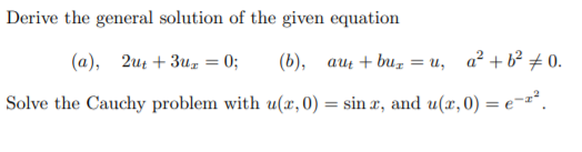 Solved Derive the general solution of the given equation | Chegg.com