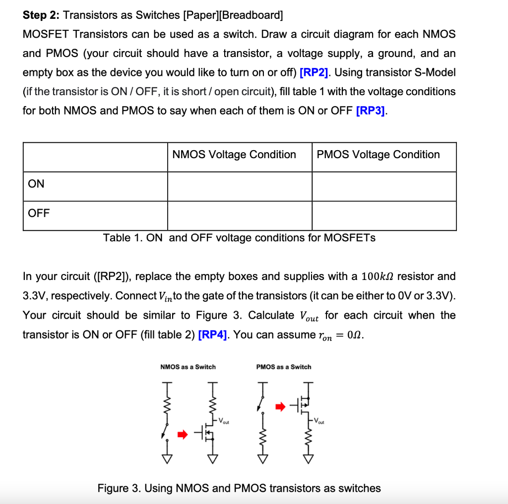 Solved Step 1 Parallel Connection of Transistors [Paper]* A