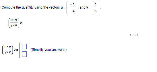 Solved -3 2 Compute the quantity using the vectors u = -L2 3 | Chegg.com