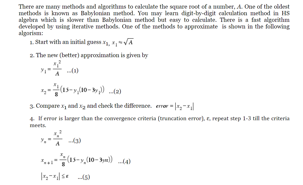 Solved There are many methods and algorithms to calculate | Chegg.com