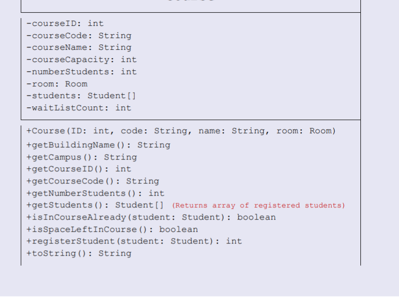 Solved Room.java Student.java New Building.java ® | Chegg.com