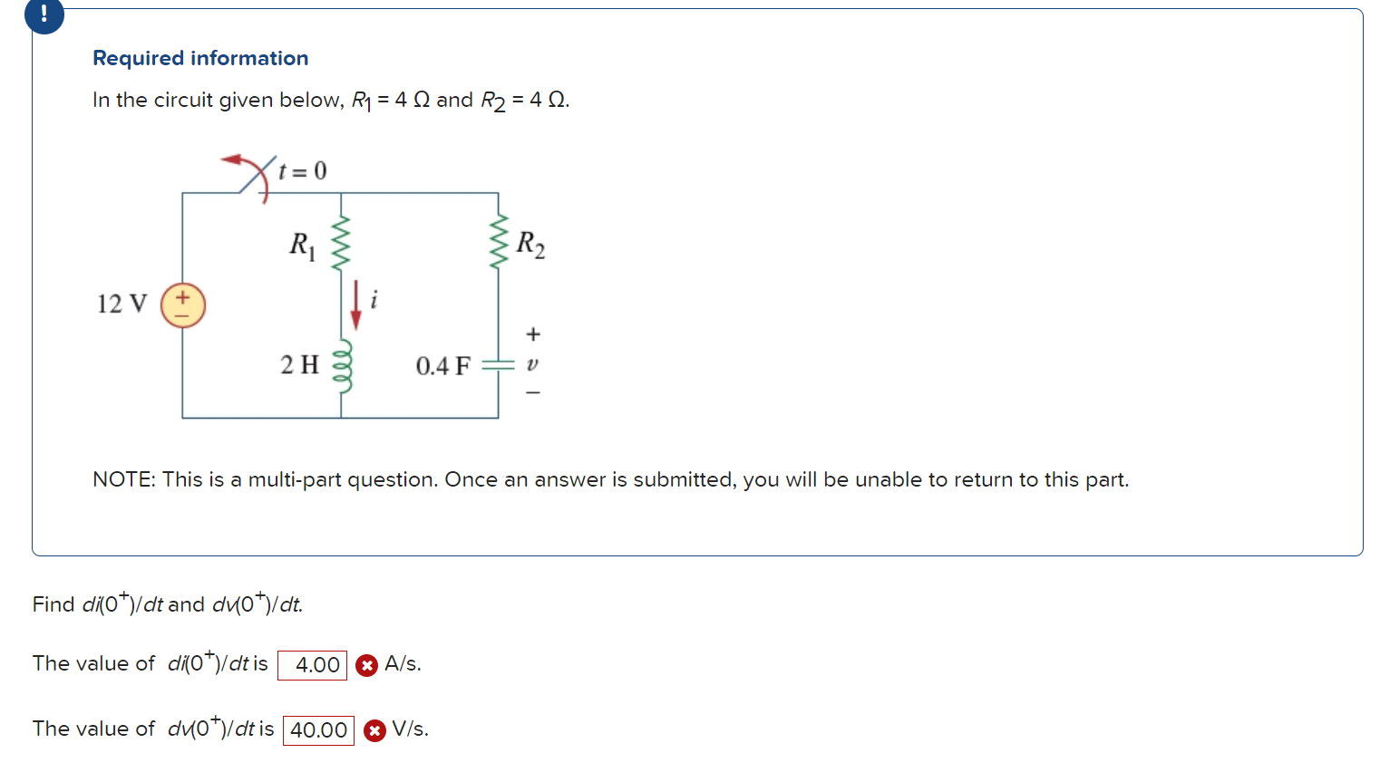Solved Required information In the circuit given below,