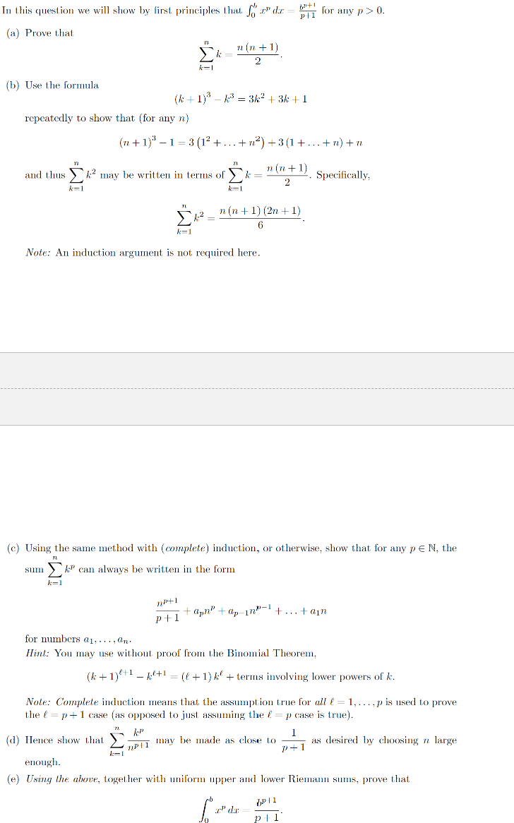 Solved In this question we will show by first principles | Chegg.com