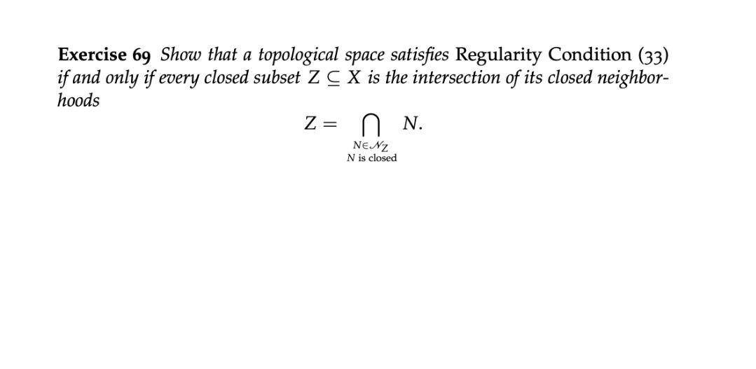 Solved Exercise 69 Show that a topological space satisfies | Chegg.com
