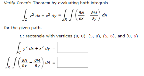 Verify Green S Theorem Evaluating Both Integrals Chegg 