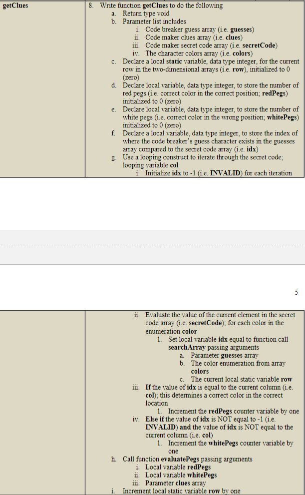 Tasks Activity mastermind.c main 1. Copy C source | Chegg.com