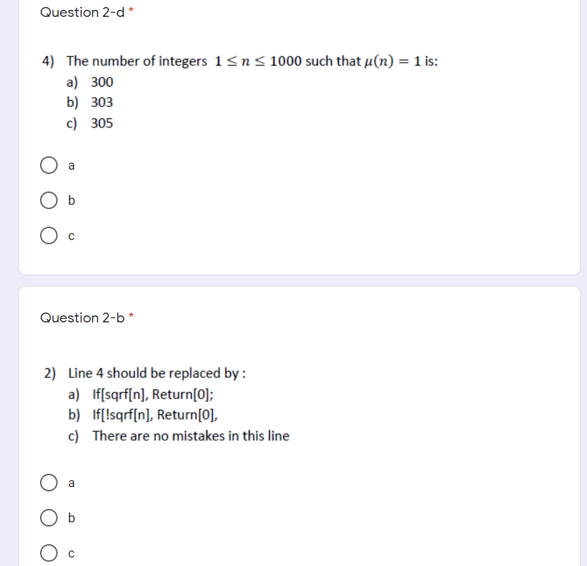 Solved Question 2-d* 4) The number of integers 1 SnS 1000 | Chegg.com