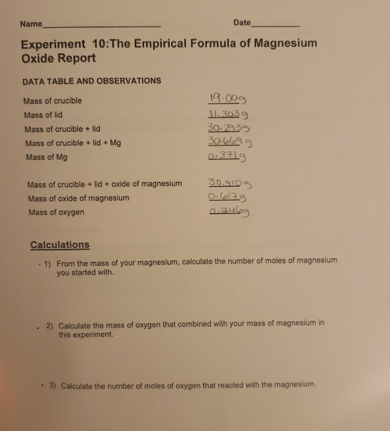 mass no of magnesium