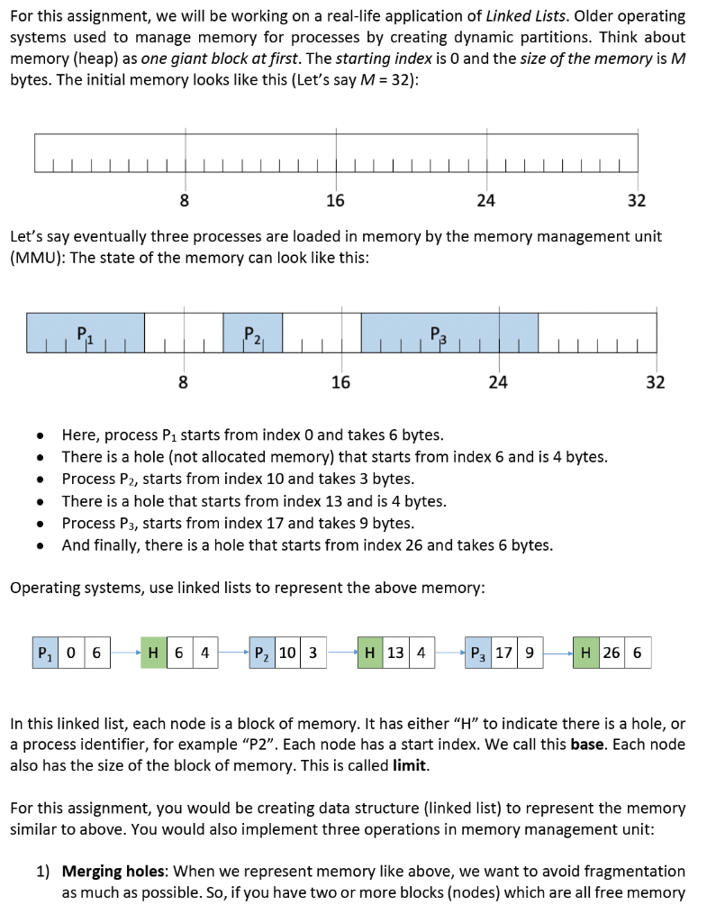 For this assignment, we will be working on a | Chegg.com