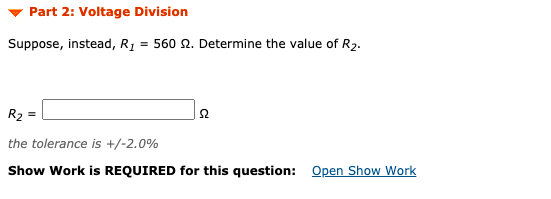 Solved Problem 3.3-3 (Multistep) Part 1: Voltage Division | Chegg.com
