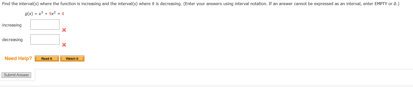 2x 3 9x 2 12x 1 increasing or decreasing