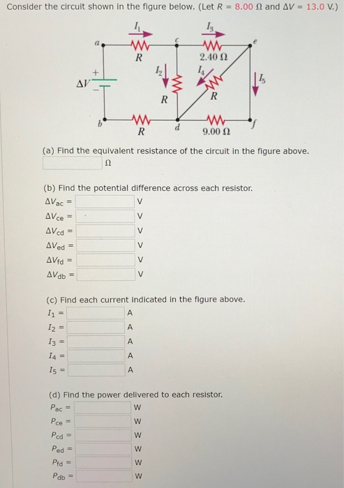 Solved Consider The Circuit Shown In The Figure Below. (Let | Chegg.com