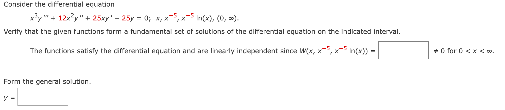 Solved Consider the differential equation | Chegg.com