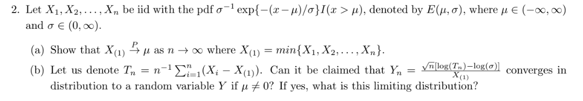 2. Let X1,X2,…,Xn be iid with the pdf | Chegg.com