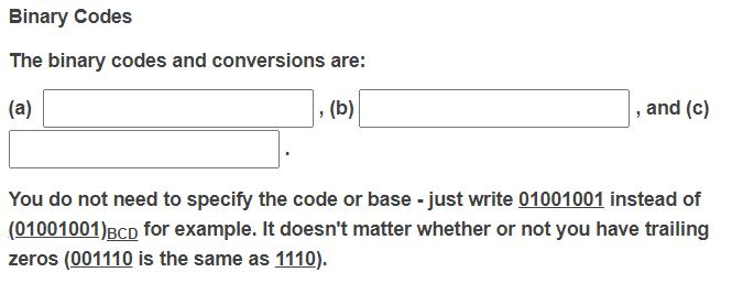 Solved DATA Binary Codes Binary codes are annoying but are | Chegg.com