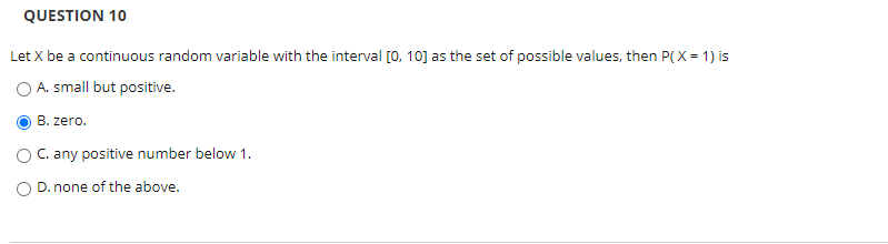 Solved QUESTION 10 Let X be a continuous random variable | Chegg.com
