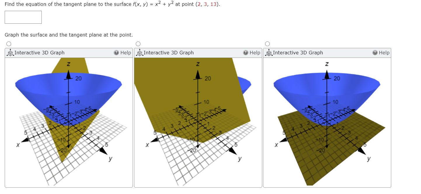 Solved Find The Equation Of The Tangent Plane To The Surface Chegg Com