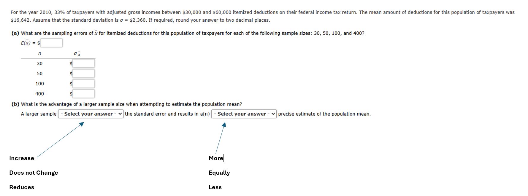 Solved $16,642. ﻿Assume that the standard deviation is | Chegg.com