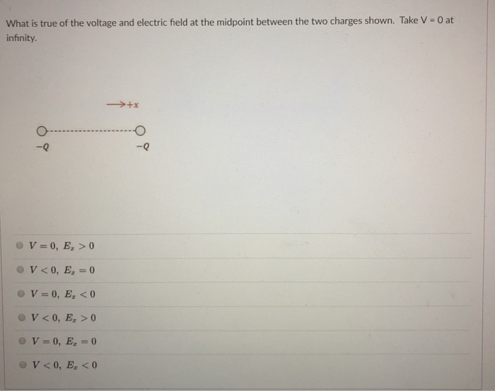 solved-what-is-true-of-the-voltage-and-electric-field-at-the-chegg