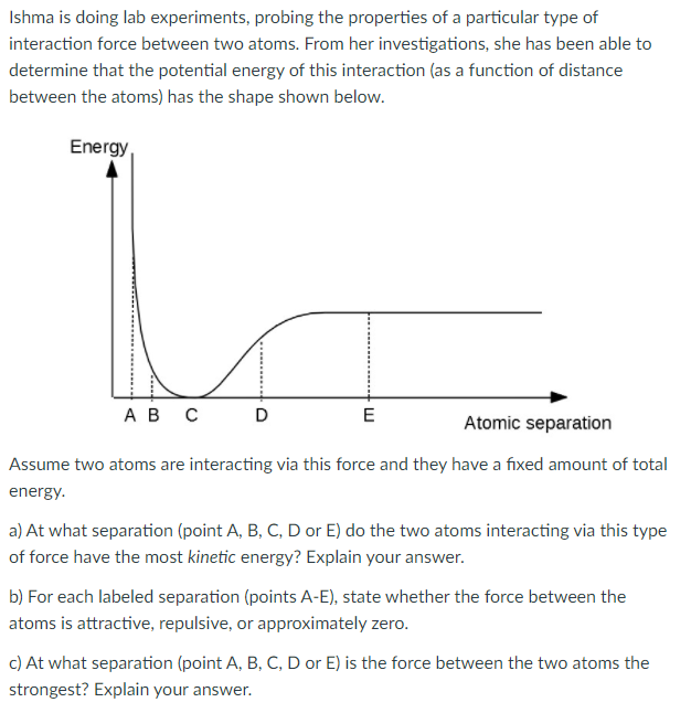 Solved Ishma is doing lab experiments, probing the | Chegg.com