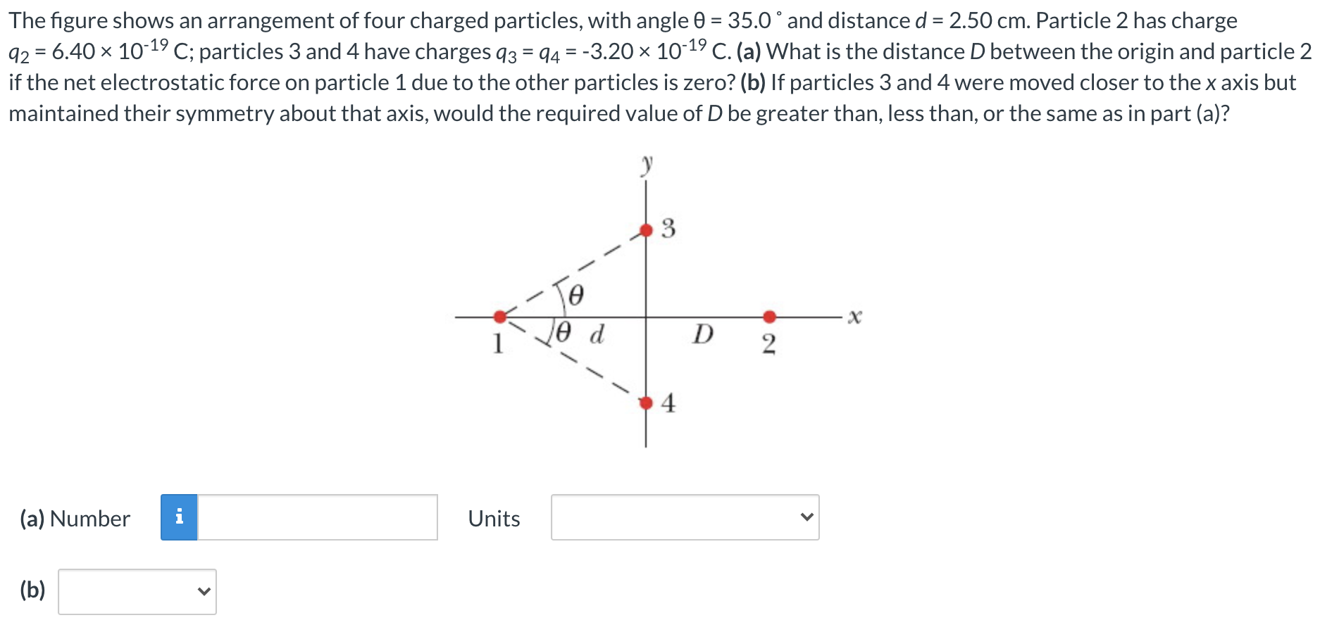 Solved The figure shows an arrangement of four charged | Chegg.com