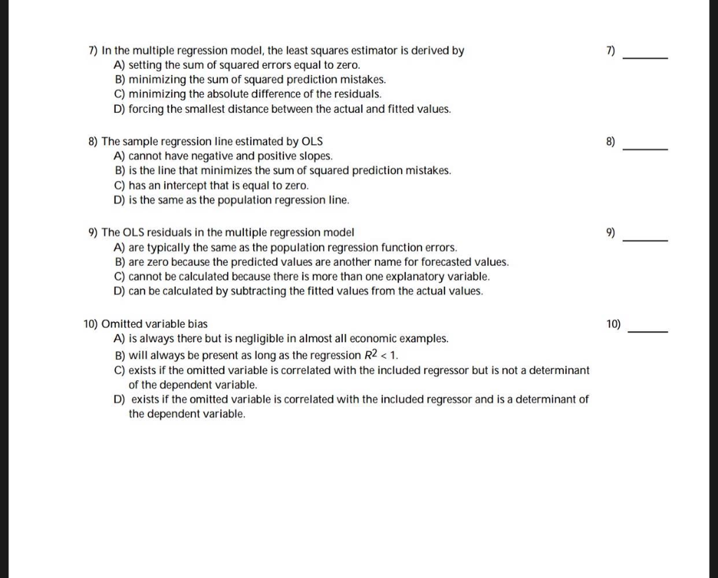 Solved Multiple Choice Choose The One Alternative That B Chegg Com